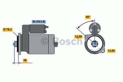 Starter AUDI A3 Sportback (8PA) (2004 - 2013) BOSCH 0 986 020 220 foto