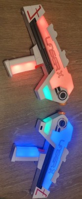 Set arme jucărie, Laser X, raza de actiune 90m foto