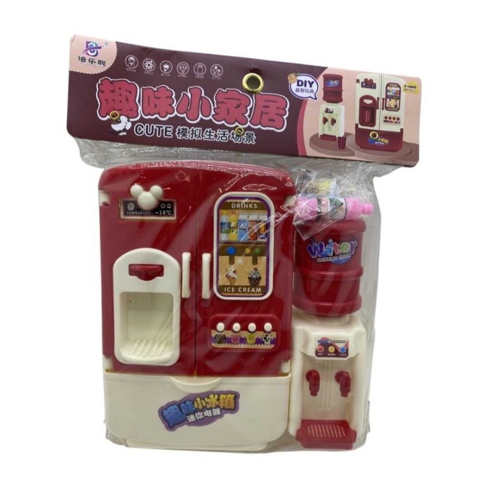 Set de joaca frigider si dozator de apa