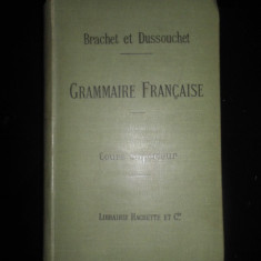 A. BRACHET, J. DUSSOUCHET - NOUVEAU COURS DE GRAMMAIRE FRANCAISE (1893)