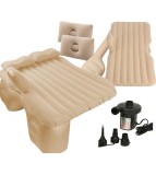Saltea Tip Pat Gonflabila Pentru Autoturisme Cu Pompa Inclusa, Bej 130 Cm X 80 Cm
