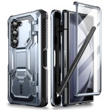 [Pachet 360&Atilde;&sbquo;&Acirc;&deg;] Husa + folie Samsung Galaxy Z Fold6 I-Blason Armorbox, albastru