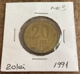 C10 75 - Moneda foarte veche - Romania - 20 lei 1991