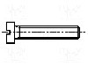 Surub M1, o&amp;#355;el, lungime 10mm, cap rotund, pas filet 0.25, BOSSARD - 1163469
