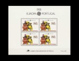 Cumpara ieftin ✅( C8 ) Portugalia 1988 &quot; Europa CEPT - transport si telecomunicatii &quot;, bloc de 4 marci / colita 57 , cota Michel 34 Euro , MNH