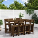 Set mobilier bar de gradina, 9 piese, maro miere lemn masiv pin GartenMobel Dekor, vidaXL