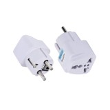 Adaptor pentru Priza, EU, UK, AUS, US, Techsuit (C524), White