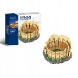 Cumpara ieftin Set de construit Colosseumul Roman mini, 1600 piese, 15 x 15 x 8 cm, tematica Imperiul Roman, detalii realiste, activitate educativa STEM, Montessori,