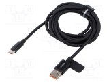 Cablu USB 2.0 A la C 2m 100W BASEUS negru