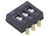 Comutator DIP-SWITCH 3 secțiuni ON-OFF 0,025A 24VDC