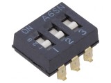 Comutator DIP-SWITCH 3 secțiuni ON-OFF 0,025A 24VDC