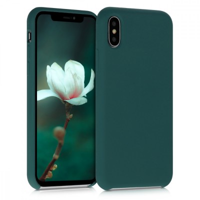 Husa pentru Apple iPhone X / iPhone XS, Silicon, Verde, 42495.184 foto