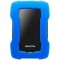 HDD Extern ADATA Durable HD330 2TB, Shock Sensor 2.5&quot;, USB 3.1, Albastru