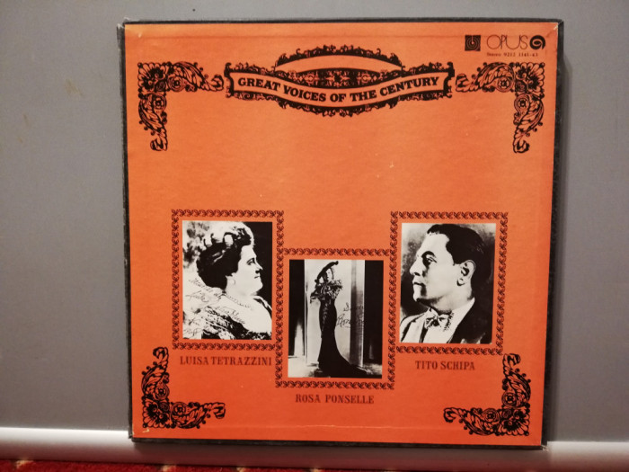 Great Voices ..Schipa/Ponselle/Tetrazzini &ndash; 3LP Box (1979/Opus/Czech) - VINIL/NM