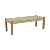Cumpara ieftin Bancuta de gradina Uma Boho Pako World Natural 120x45x40 cm