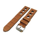 Cumpara ieftin Curea Ceas &bdquo;Heritage Tan&rdquo; C3091 &ndash; Piele Naturală de Vițel, Maro Deschis (18mm -