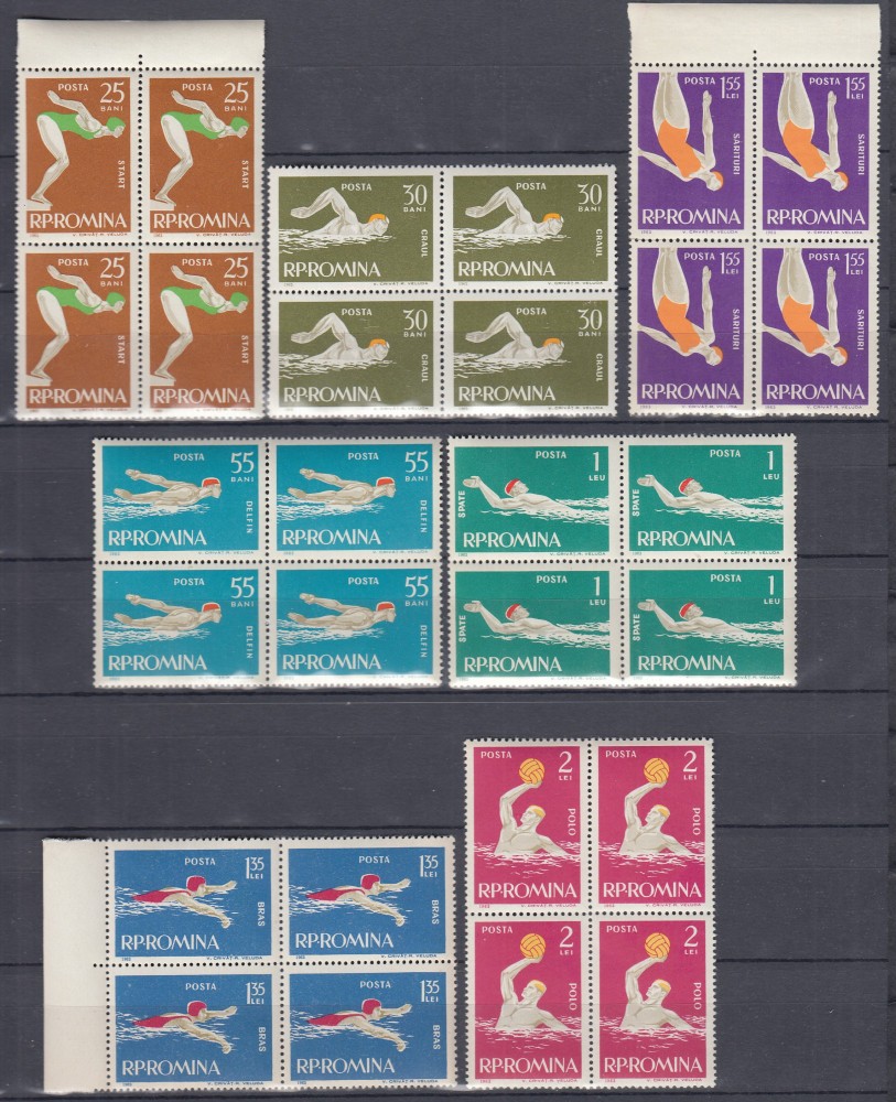 週刊ポスト　15冊　1993 1994 1995 1996 1997 1999 ROMANIA 1963 LP 561 SPORT - NATATIE BLOCURI DE 4 TIMBRE MNH