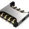 Conector Micro SIM Push-Pull SMT Gold
