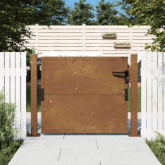 Gossi poarta pentru gradina, 105x80 cm, otel corten