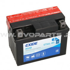 Baterie EXIDE AGM 12V 3AH (YTX4L-BS) Fara Intretinere