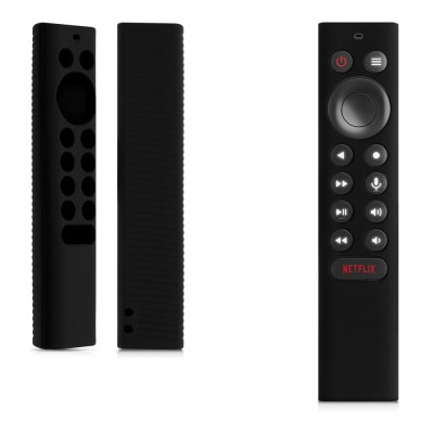 Husa pentru telecomanda Shield TV Pro/Shield 4K HDR, Kwmobile, Negru, Silicon, 53359.01 foto