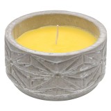 Lumanare citronella anti tantari in pahar de ceramica,336 g, Oem