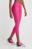 Under Armour leggins de antrenament culoarea roz, neted, 1365335