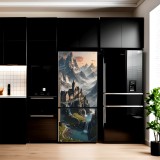Folie imprimata color pentru decor Frigider, dimensiune 200 x 90cm, model: AVX-FR16, AVEX