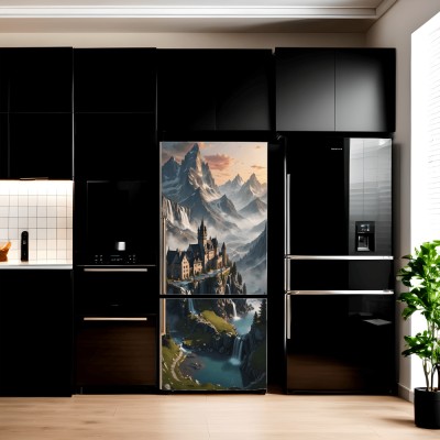 Folie imprimata color pentru decor Frigider, dimensiune 200 x 90cm, model: AVX-FR16 foto