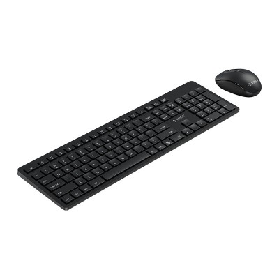 Orico Set tastatura + mouse wireless cu taste multimedia, silentioasa, negru foto