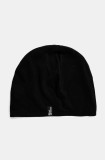 Jack Wolfskin caciula culoarea negru, de lana, din tesatura neteda, A60110