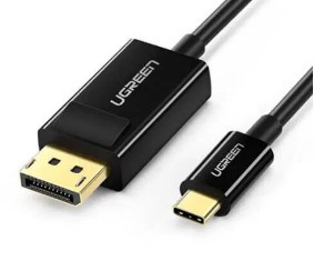 CABLU video Ugreen, &quot;MM139&quot; USB Type-C (T) la DisplayPort (T), 1.5m, rezolutie maxima 4K UHD (3840 x 2160) la 60 Hz, negru, &quot;50994&quot; (timbru verde 0.8