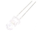LED 5mm Alb Rece 7150-14250mcd 30&deg; Convex - Lumină de &Icirc;naltă Intensitate