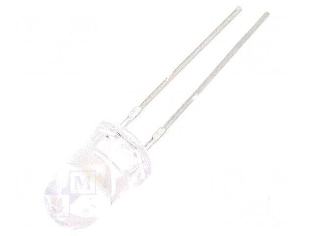 LED 5mm Alb Rece 7150-14250mcd 30&deg; Convex - Lumină de &Icirc;naltă Intensitate