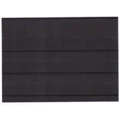 Carton expunere timbre 148x105mm, negru, 3 randuri, folie de protectie