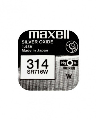 Baterie ceas Maxell SR716W V314 1.55V oxid de argint 1buc foto