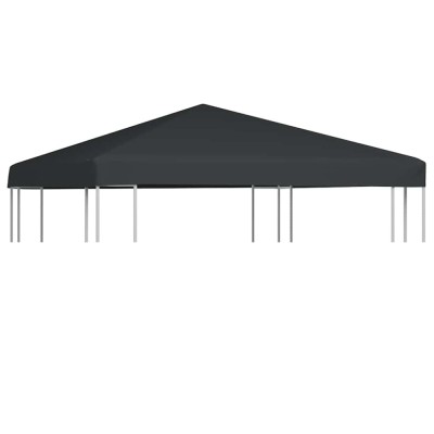 vidaXL Acoperiș de pavilion, 310 g/m&amp;sup2;, gri, 3 x 3 m foto