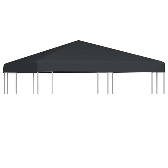 vidaXL Acoperiș de pavilion, 310 g/m&sup2;, gri, 3 x 3 m