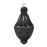 Cumpara ieftin Set 3 globuri brad Craciun sticla neagra 11x22 cm