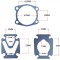Set garnituri cap compresor 42mm M-BAMA SPC111