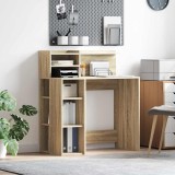 VidaXL Birou cu Stocare Stejar sonoma 90 x 48 x 101.5 cm Lemn compozit