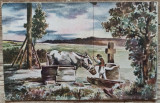 Adapatul boilor, pictor Aurel Dragos// CP Societatea Gospodariilor Rurale, Circulata, Fotografie
