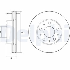 DELPHI BG9180C Disc frana