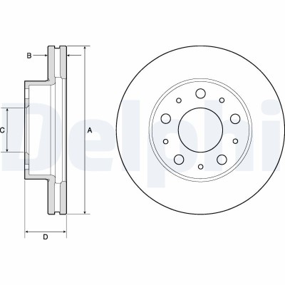 DELPHI BG9180C Disc frana foto