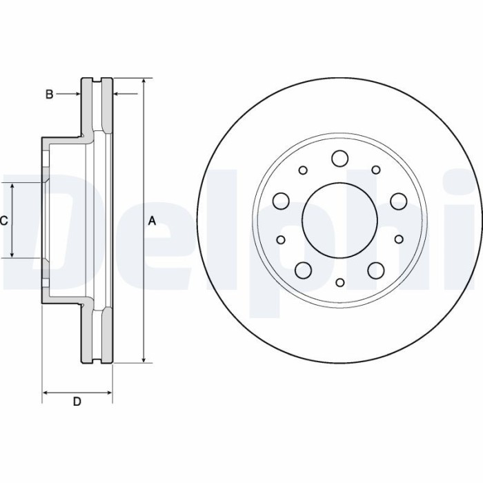 DELPHI BG9180C Disc frana