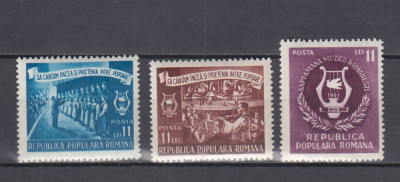 ROMANIA 1951 LP 288 SAPTAMANA MUZICII SERIE SARNIERA foto