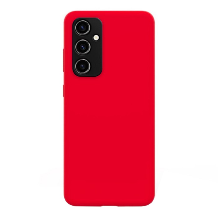 Husa compatibila cu samsung galaxy a34, matte efect, camera ultra safe, htpmag, rosu