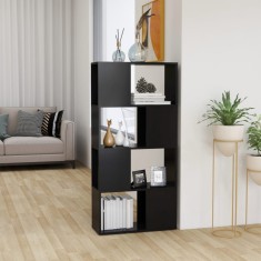 vidaXL Bibliotecă/Separator cameră, gri, 60x24x124,5 cm, PAL