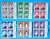 TIMBRE ROM&Acirc;NIA LP1246/1990 Aniversari -Comemorari -BLOC de 4 timbre MNH