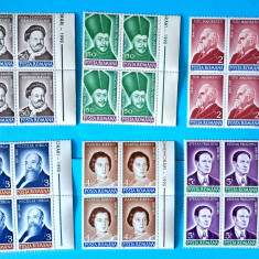 TIMBRE ROMÂNIA LP1246/1990 Aniversari -Comemorari -BLOC de 4 timbre MNH